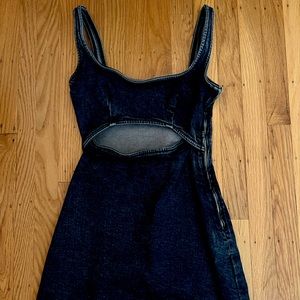 Zara denim mini dress